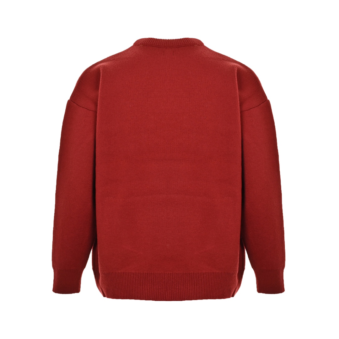 Loewe 24Fw terry patch logo crewneck sweater