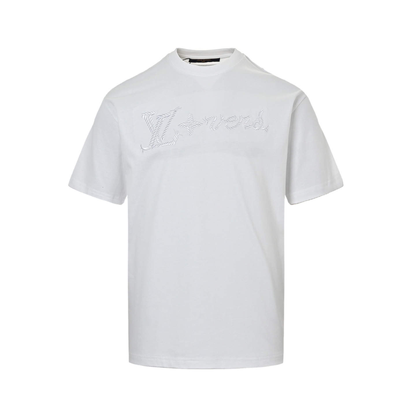 Louis Vuitton 25ss hemp rope knot embroidered short sleeves
