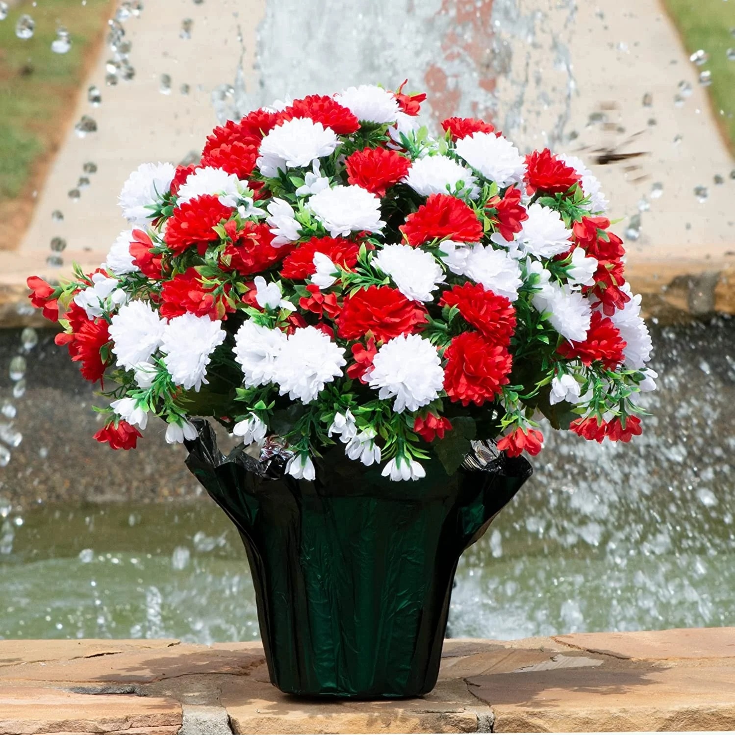 🏆Last Day 49% OFF⚡Artificial Flowers Sunset Garden Mums Bouquet Decoration - UV resistant, Waterproof, Windproof