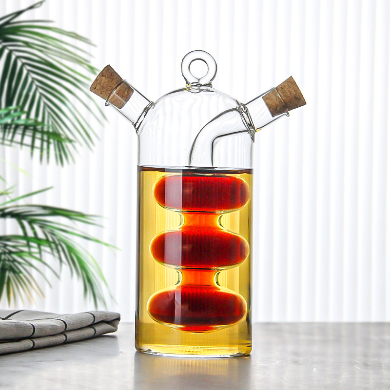 2 in 1 Olive Oil and Vinegar Dispenser Cruet Bottles
