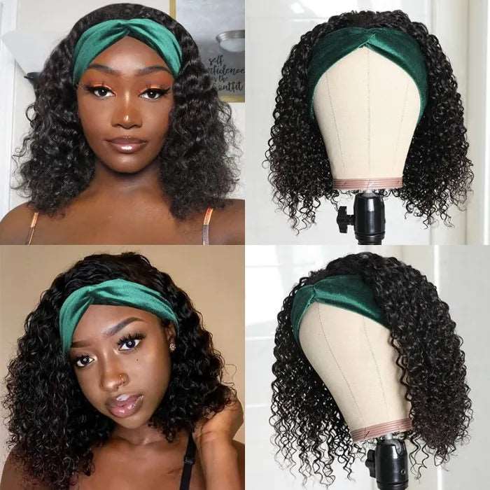 2023🔥Natural Curly Headband Wig | Free Random Style Headband