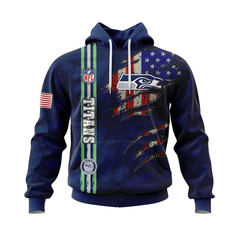 SEATTLE SEAHAWKS 3D HOODIE SKULL0802