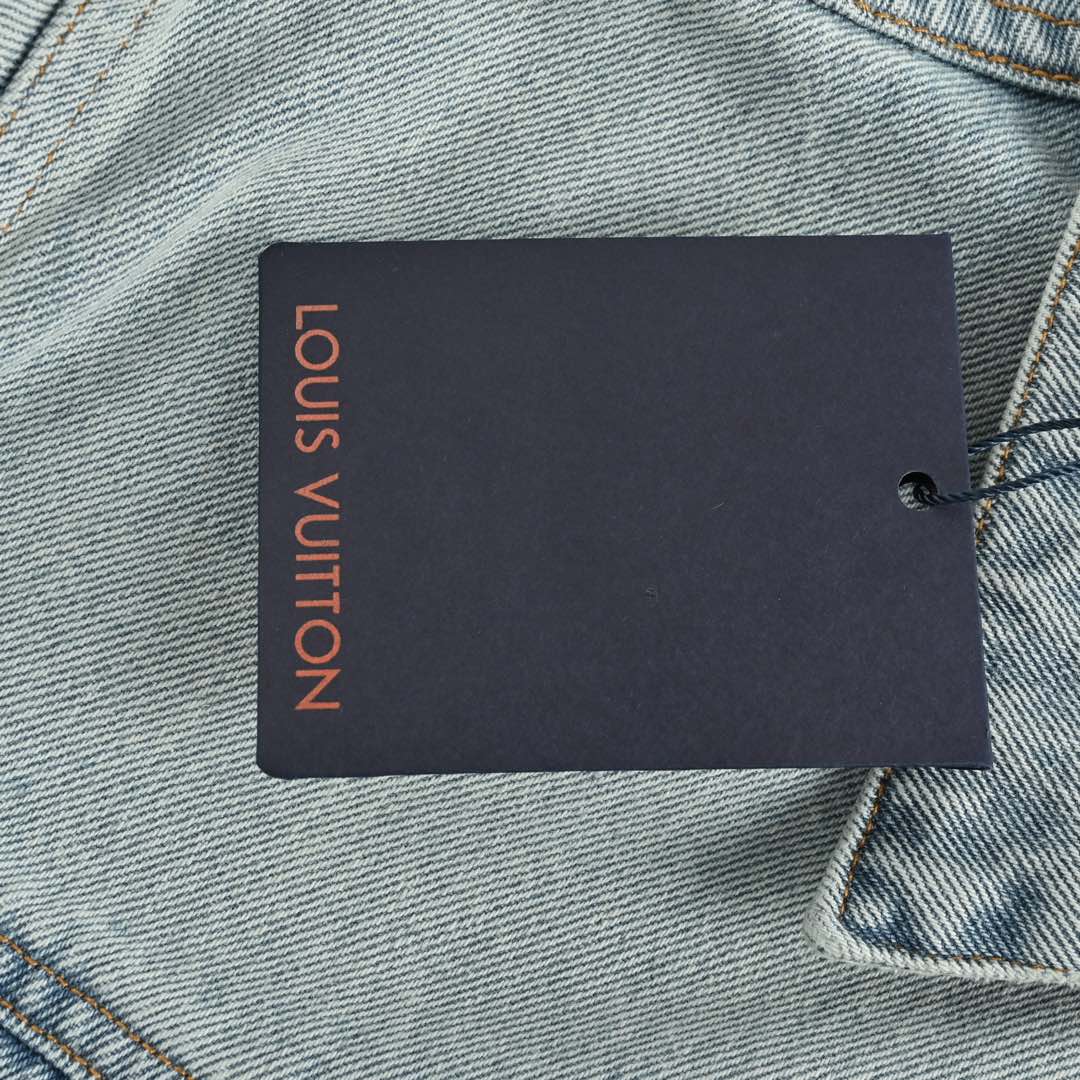 Louis Vuitton 24Fw embroidered logo denim jacket