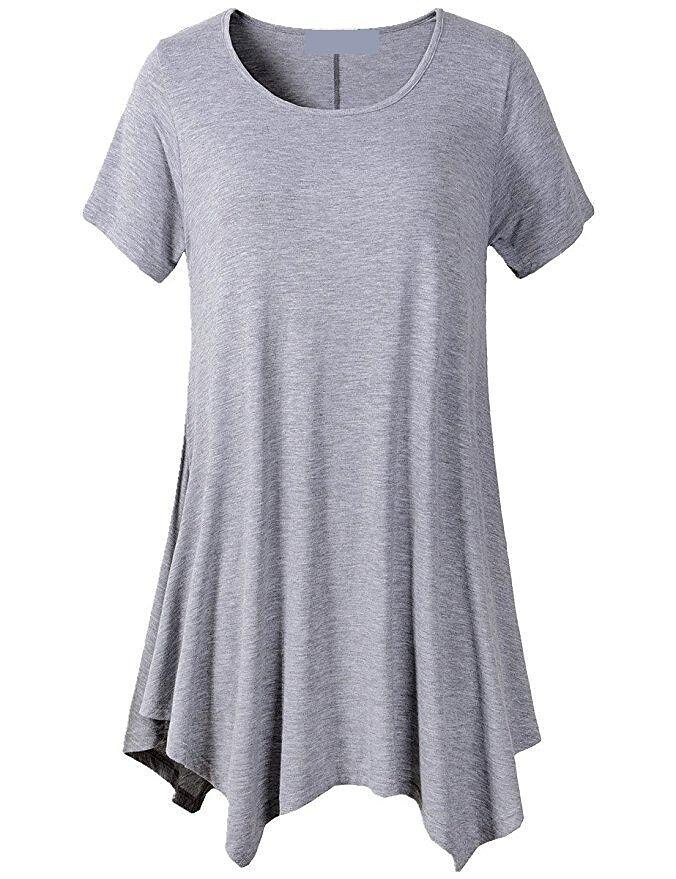 (2024 spring hot sale 50% off Women's）💥 Summer Mid-length Short-sleeved T-shirt Loose Round Neck