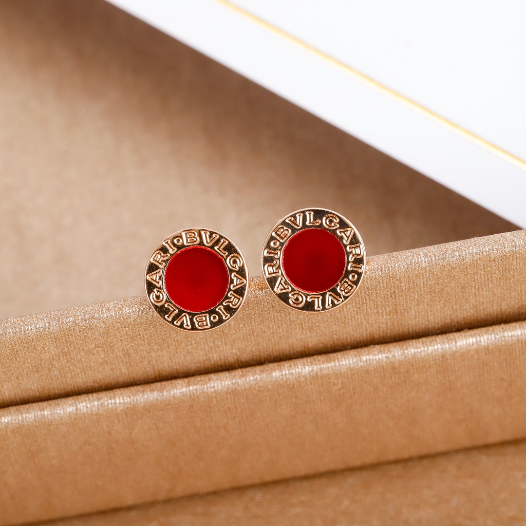 Bulgari round earrings