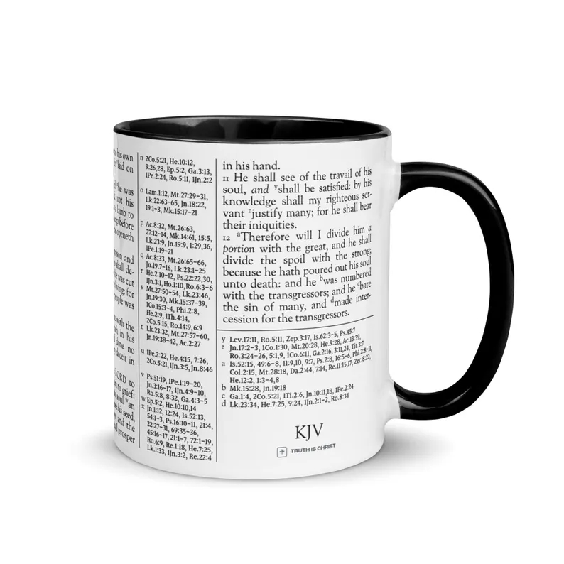 Isaiah 53 KJV Cross Reference Mug Epickeeps