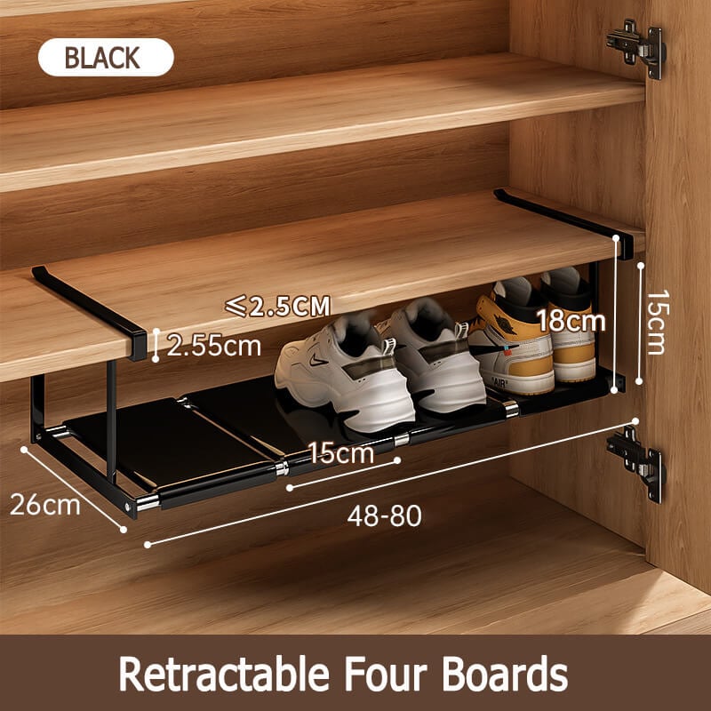 Multi-functional tiered partition shoe rack