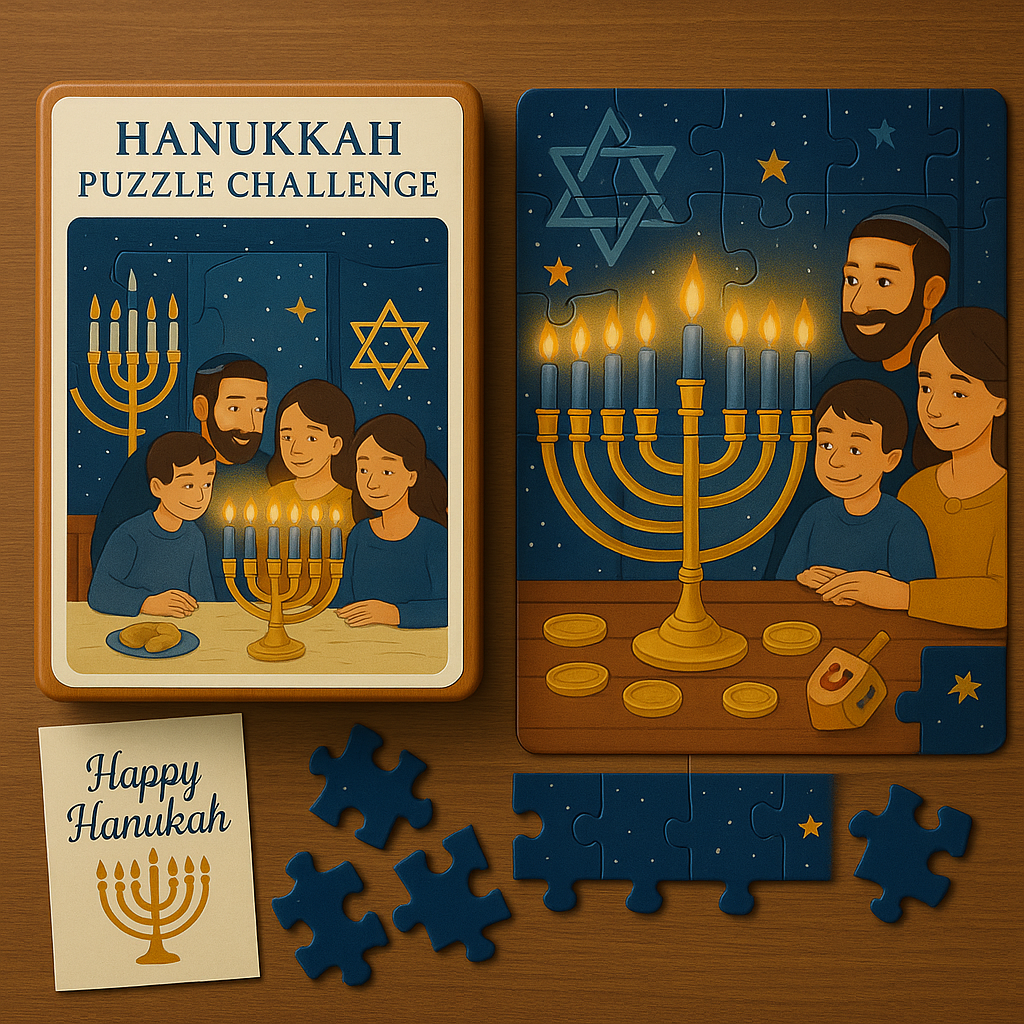 Hanukkah Puzzle Challenge: A Fun Family Celebration