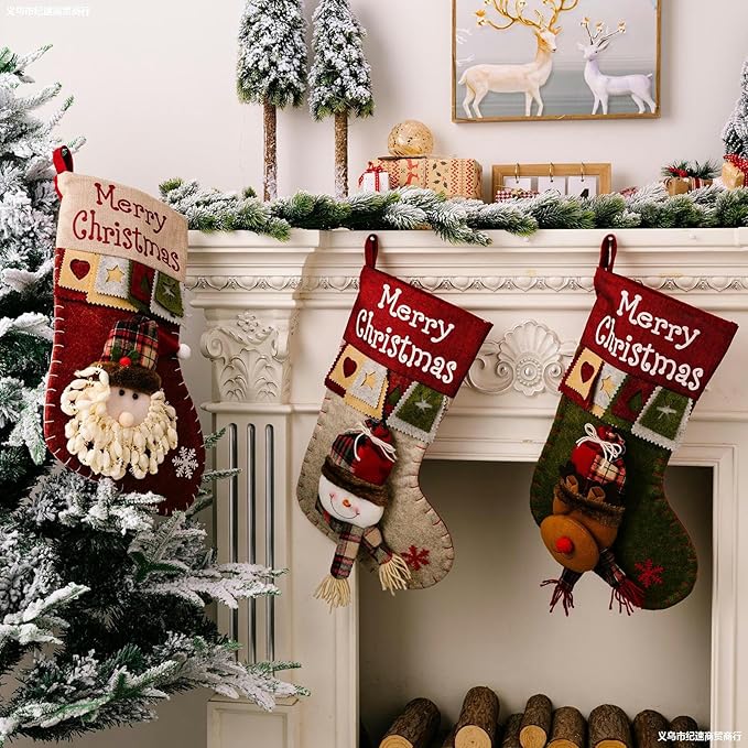 🌲Personalized cartoon Santa hanging stockings🧦