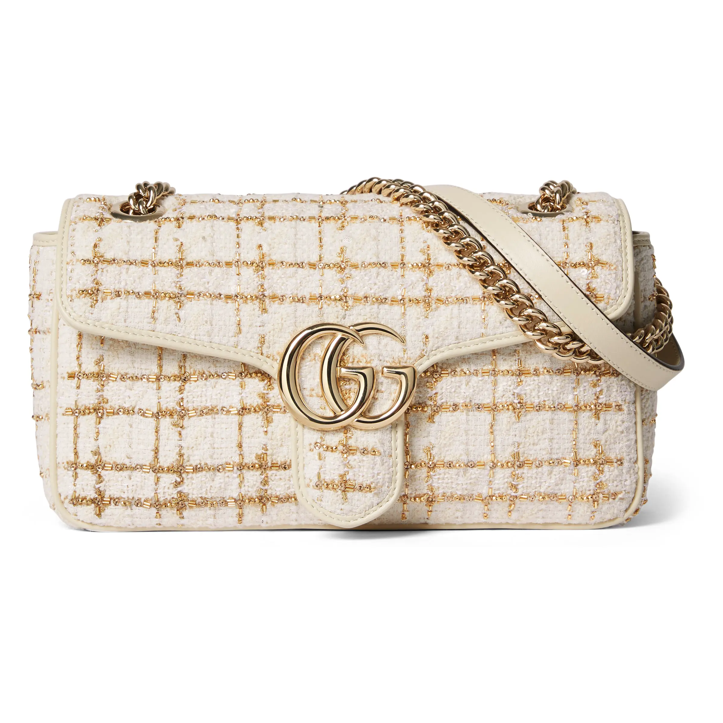 Gucci GG Marmont embroidered medium shoulder bag‎443497 FADNP 9243