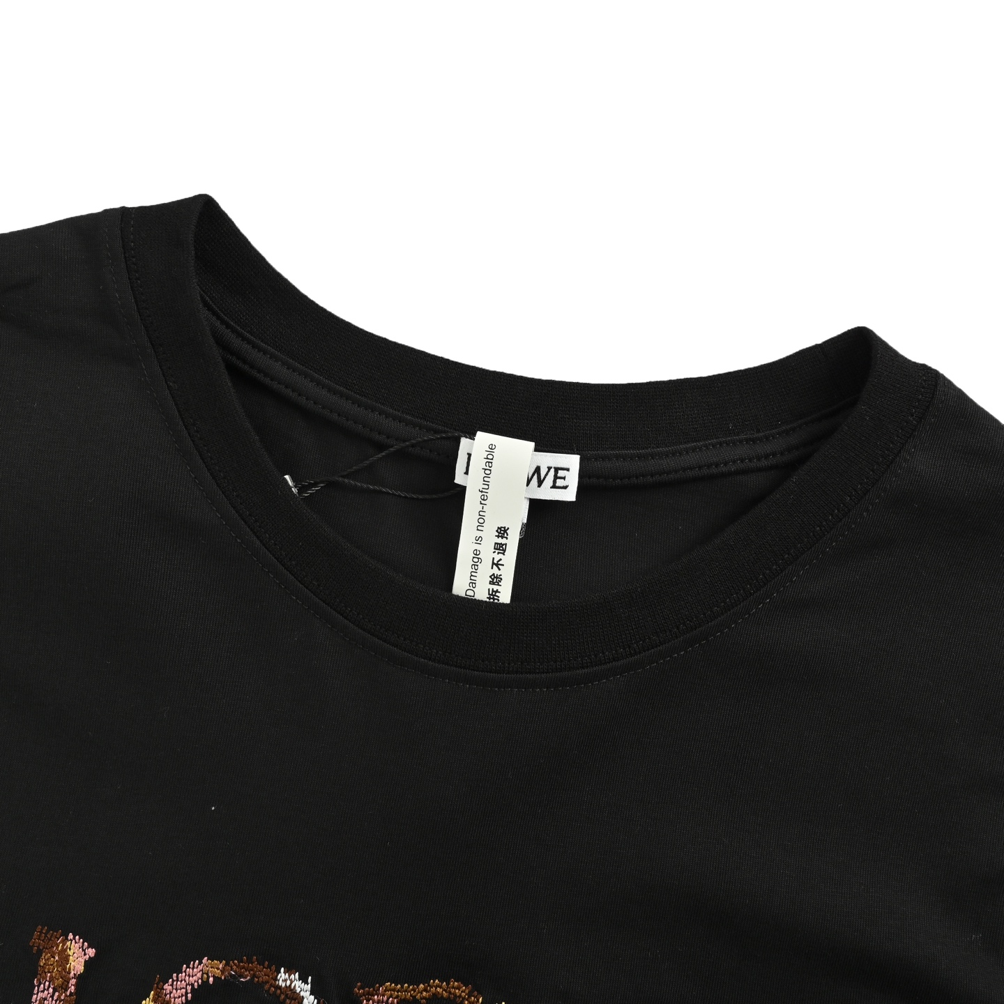 Loewe 25ss logo embroidered short sleeves