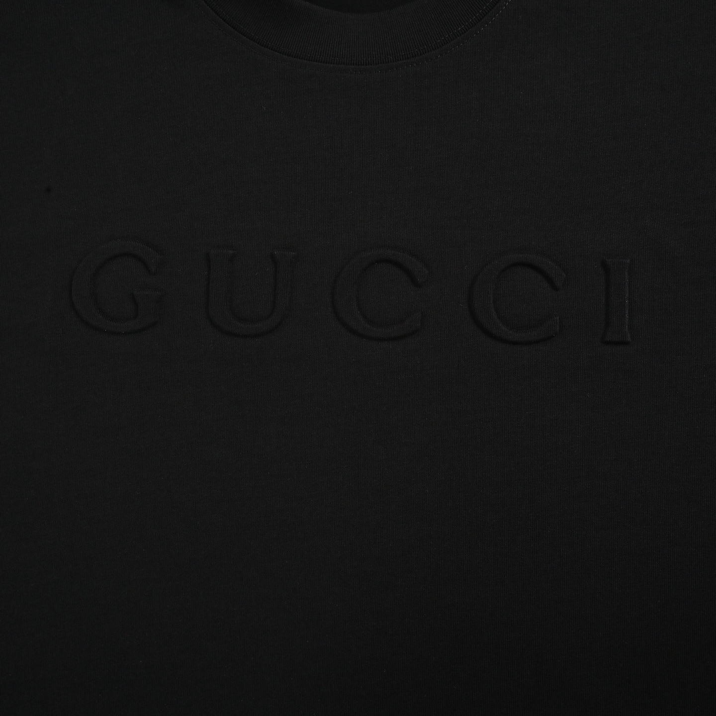 Gucci 25ss embossed lettering short sleeves