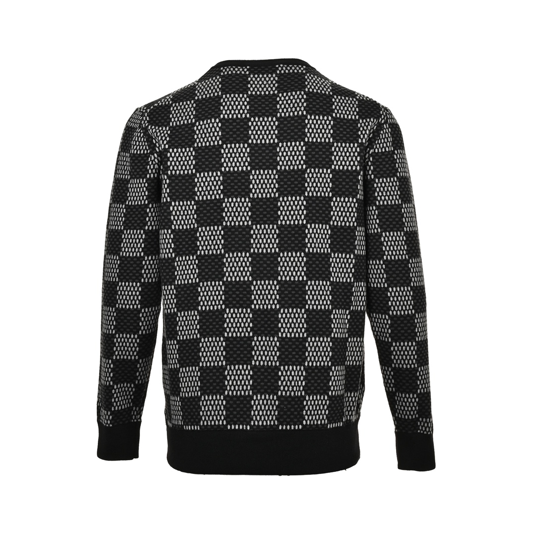 Louis Vuitton 24Fw checkerboard jacquard-knit sweater