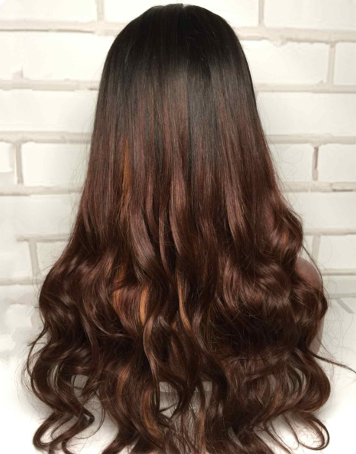 Luna Lace Front Wig S36 Layered Long Curly Hair for Women