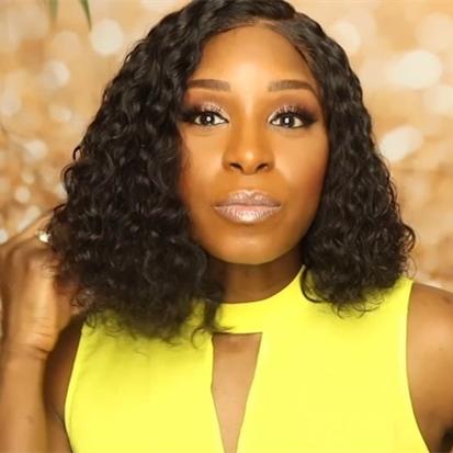 NEW Curly Hair Wig for Black Women (12inch with 180% density)