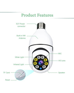 Wireless Wifi Bulb Camera Security Camera Premium
