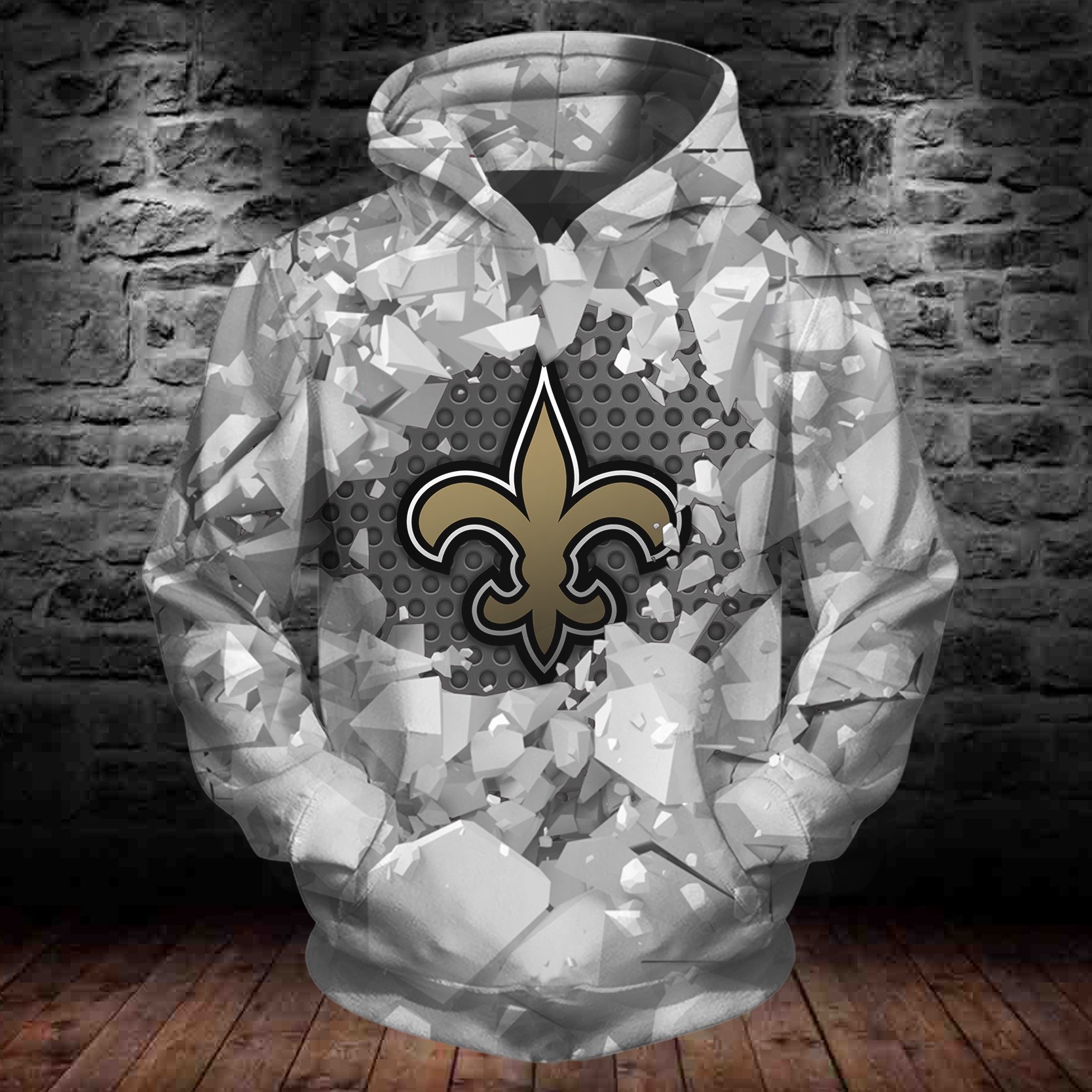 SAINTS HOODIE 3D ICE4