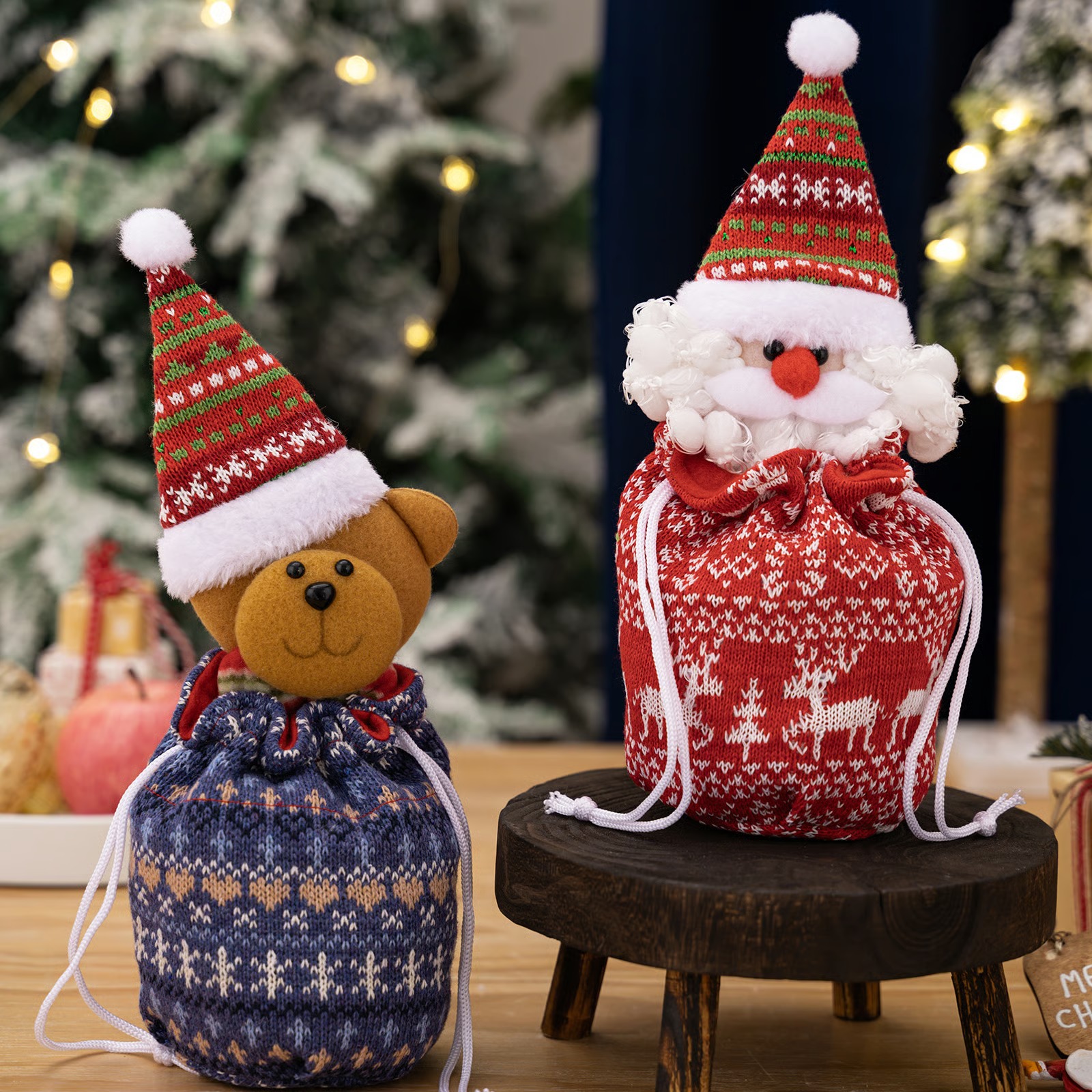 🎄Early Christmas Sale - 50% OFF🔥Christmas Knitted Doll Gift Bags