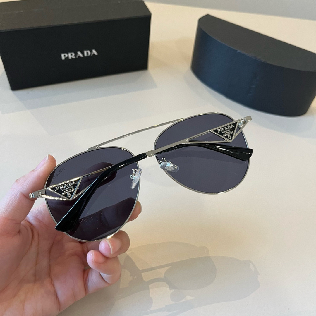 Prada round frame sunglasses