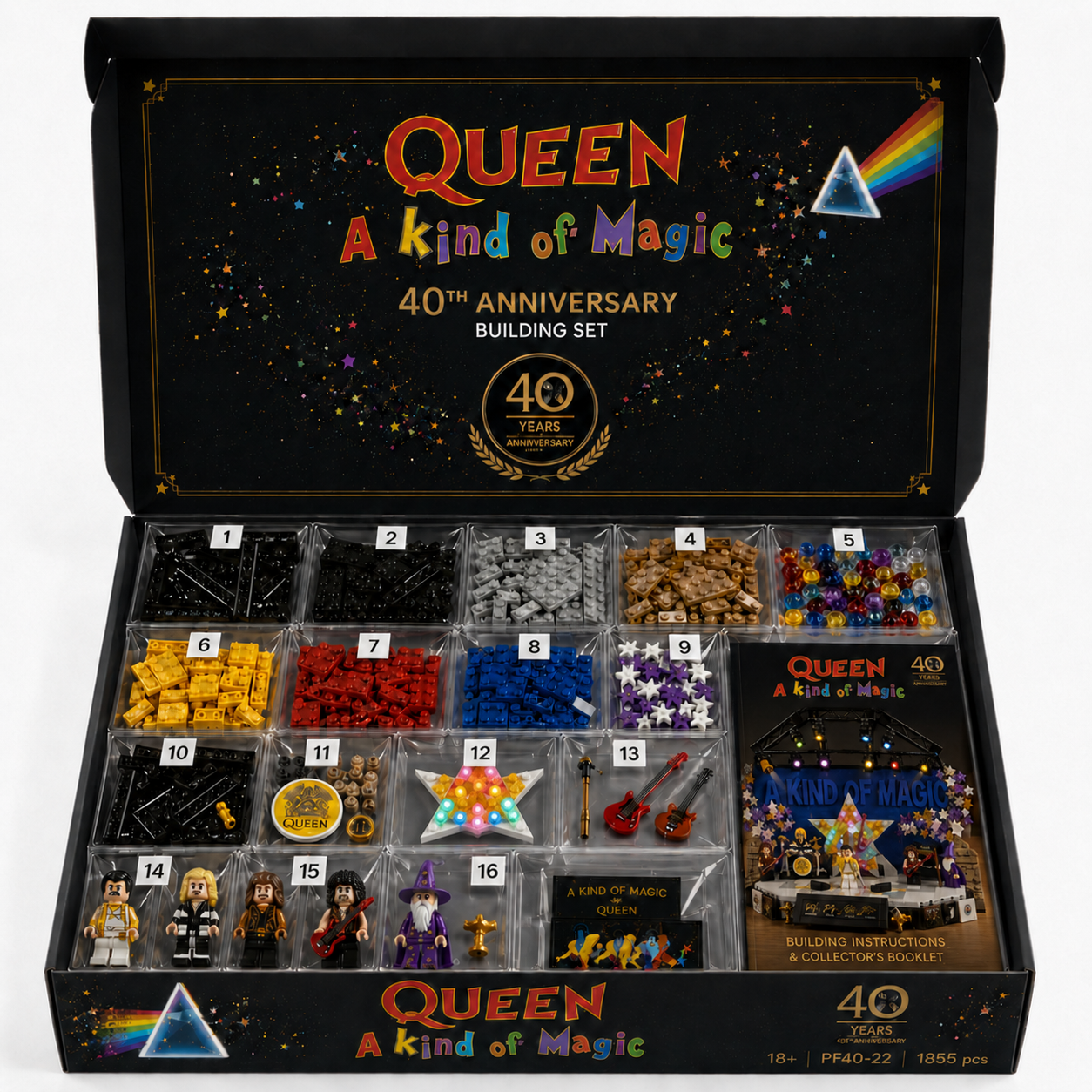 ✨“A Kind of Magic” 40th Anniversary ✨ Light-Up Concert Stage Building Brick Set