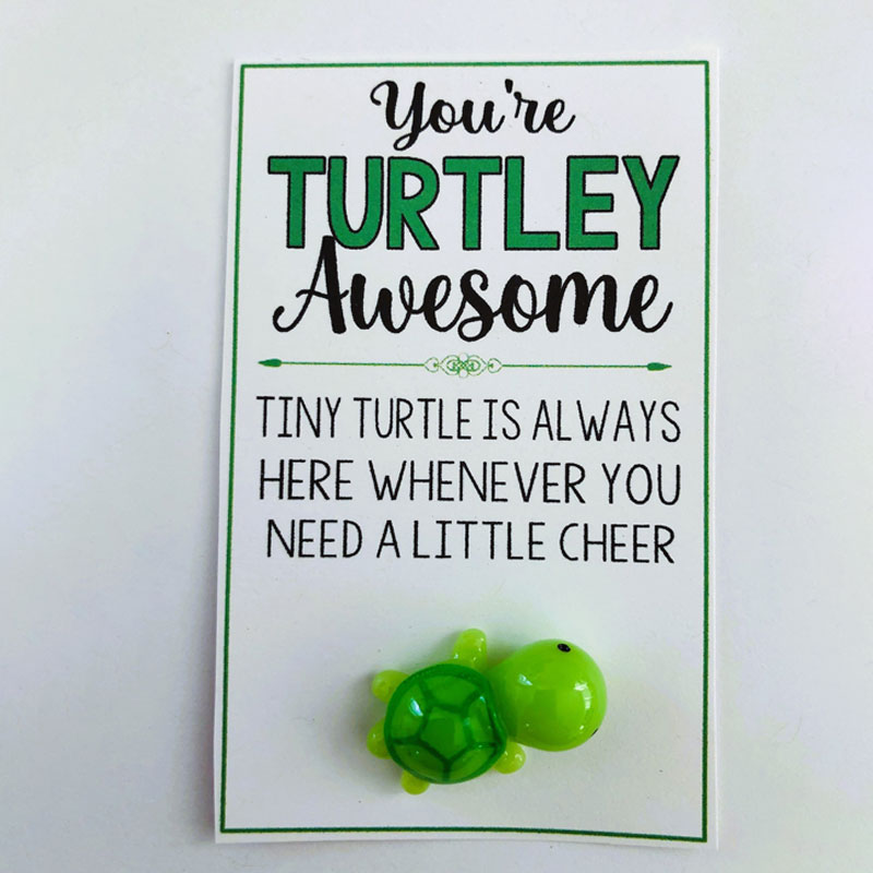 You're TURTLEY AWESOME - good luck Turtle