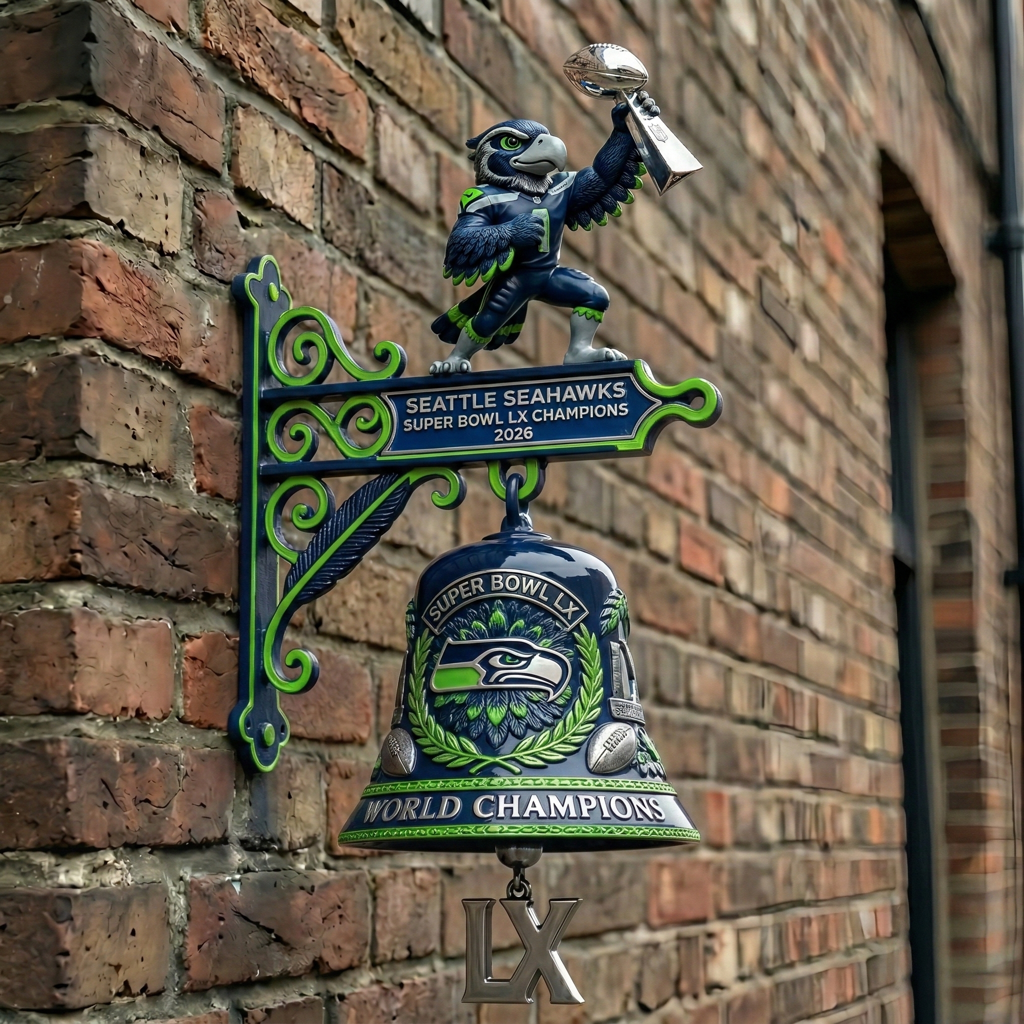 Seattle Seahawks – Super Bowl LX Champions Commemorative Bell (2026)