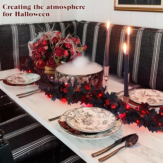 🔥LAST DAY 50% OFF🔥Halloween Fall Garland with Lights