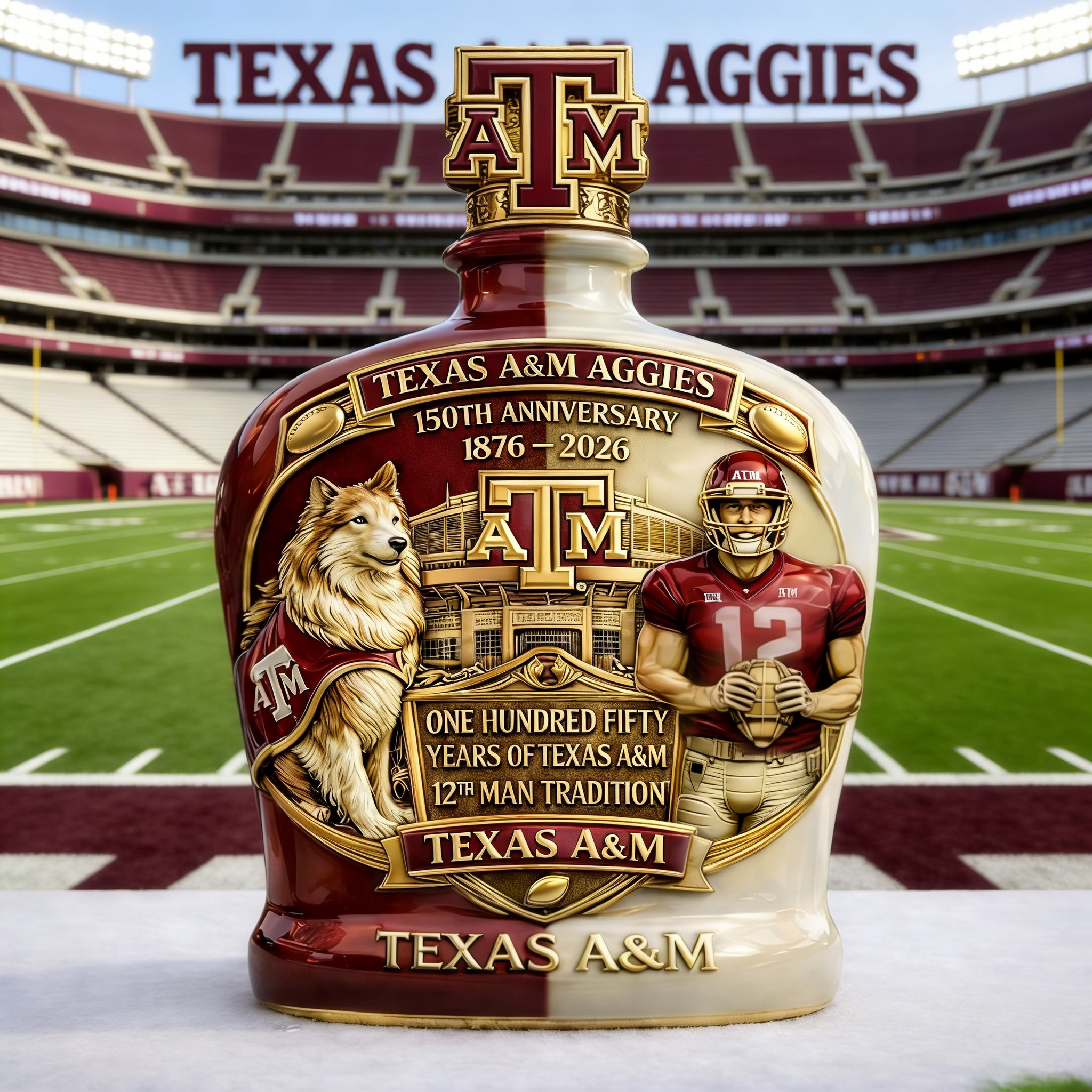 🏟️ Texas A&M Aggies 150th Anniversary Collector Bottle