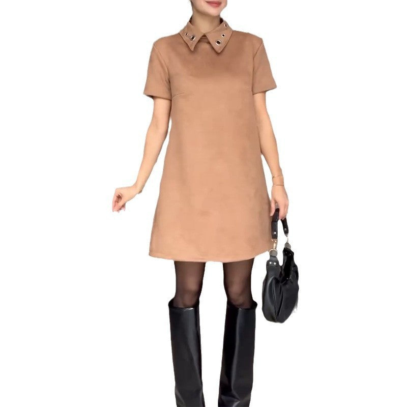 Women's Lapel Slimming Slim-Fit Dress