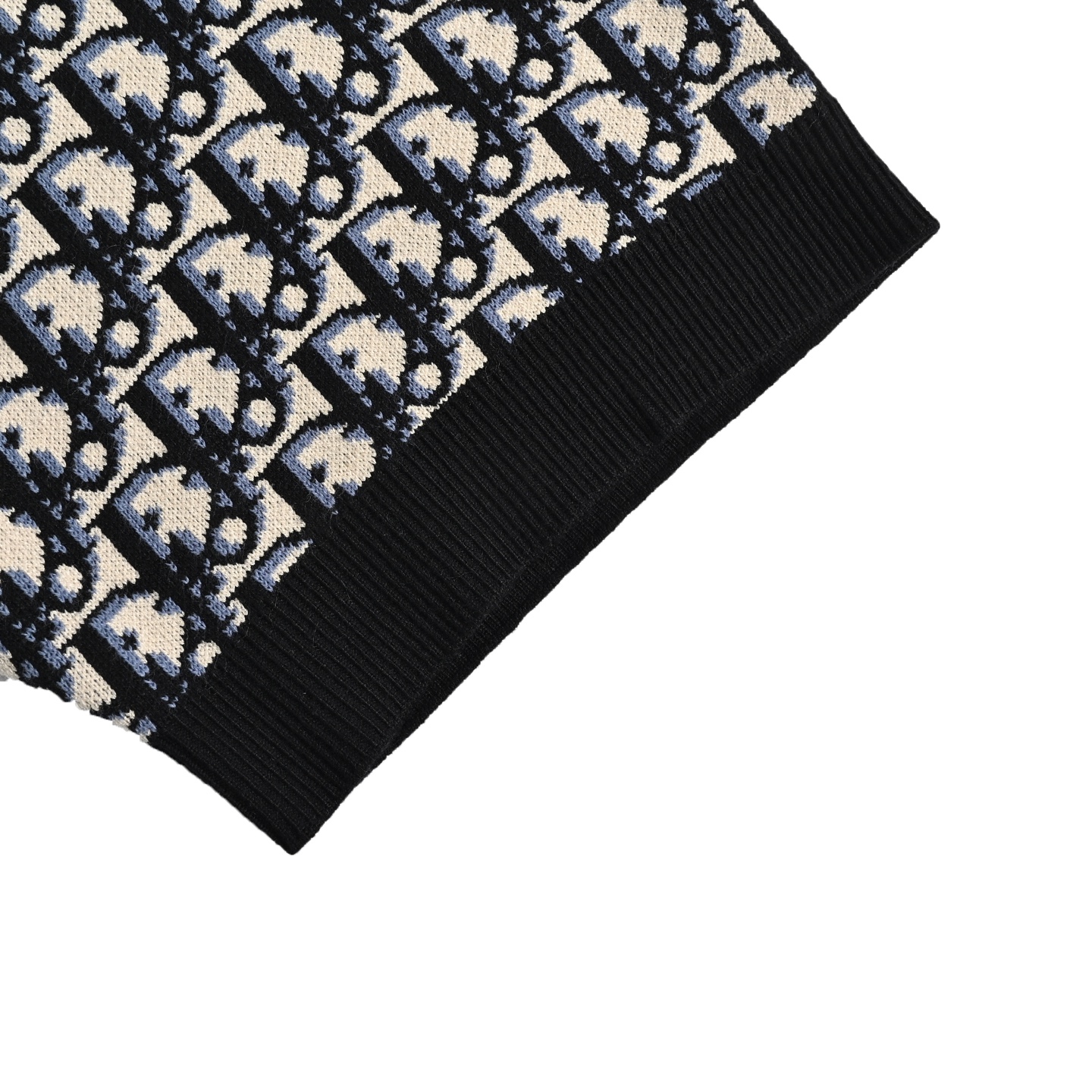 Dior classic monogram jacquard knitted Polo short sleeve