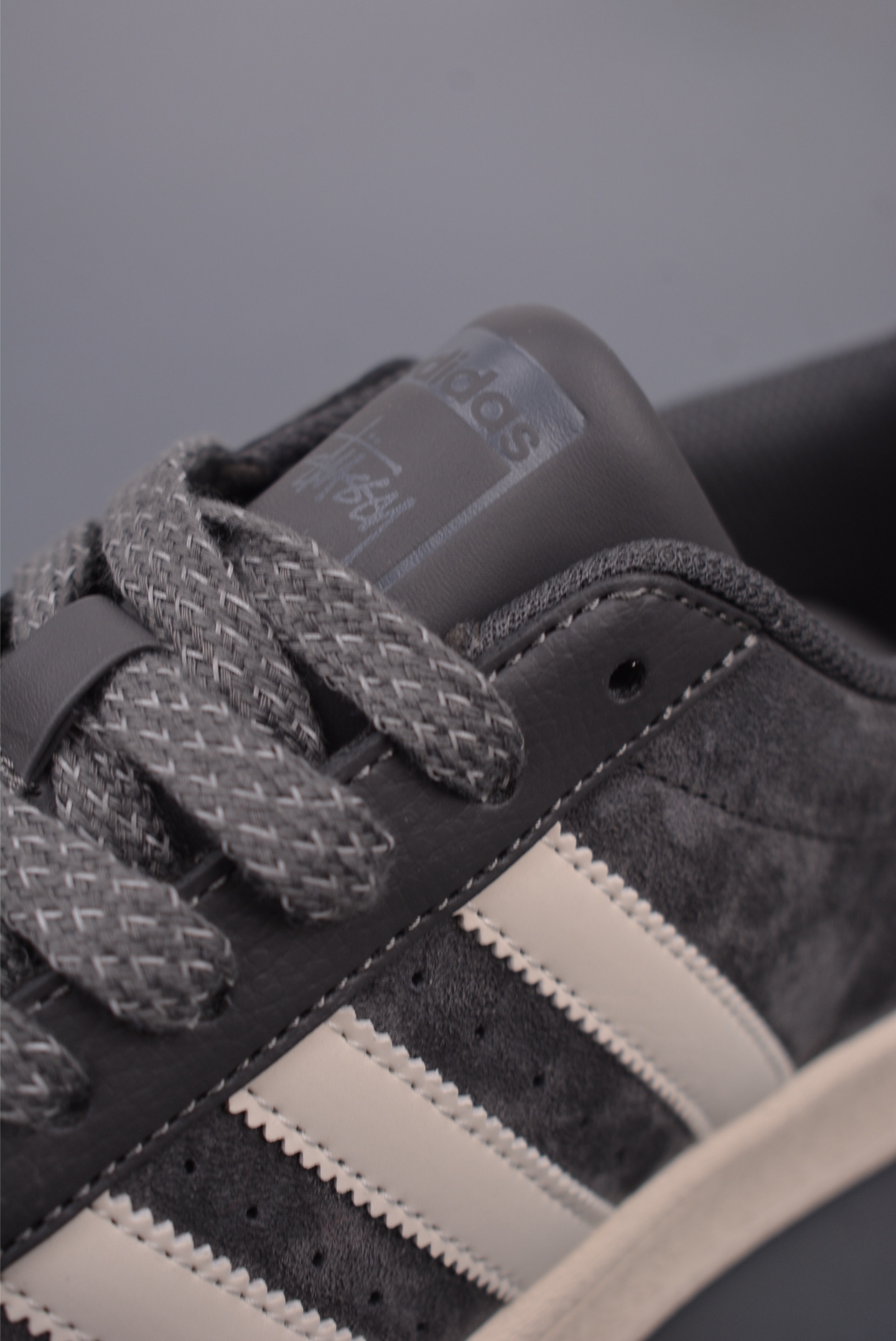 Stussy x Adidas Originals Superstar XLG Dark Grey BZ2514