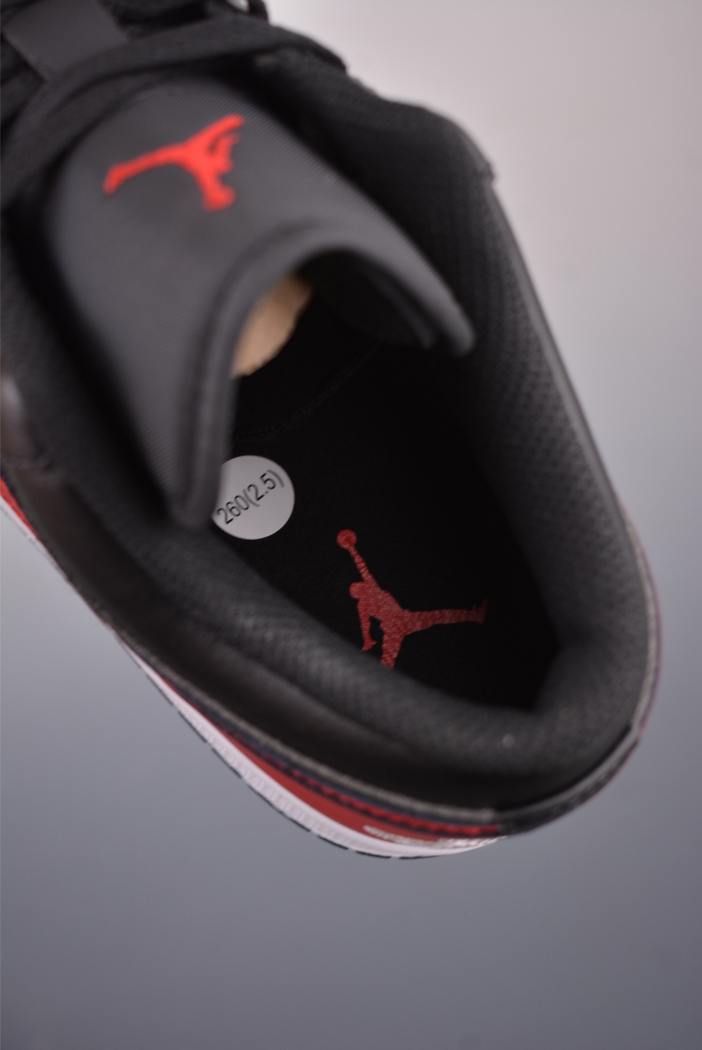 Nike Wmns Air Jordan 1 Low GS Black Red Toe 553558-067