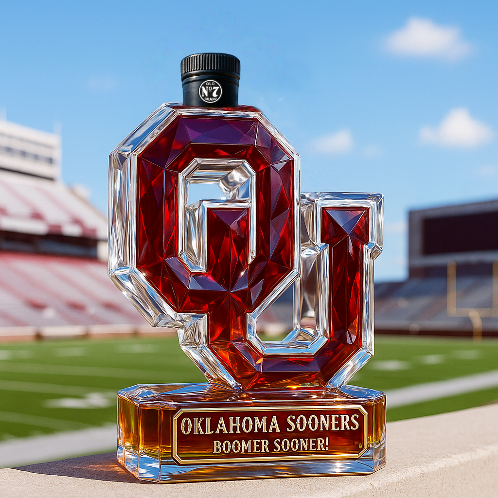 University of Oklahoma Sooners Whiskey Bottle
