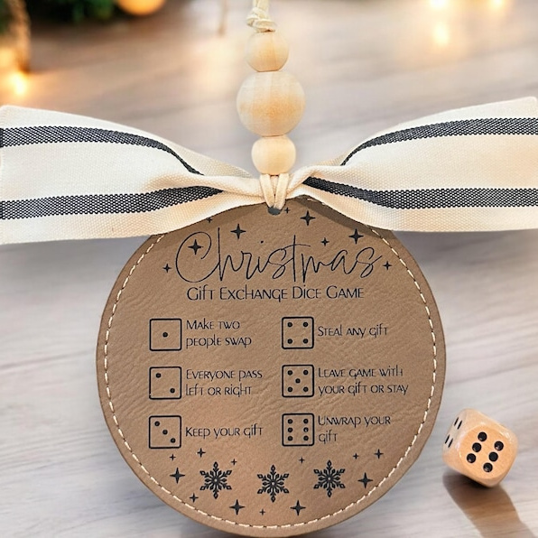 Gift Exchange Dice Game Christmas Ornament