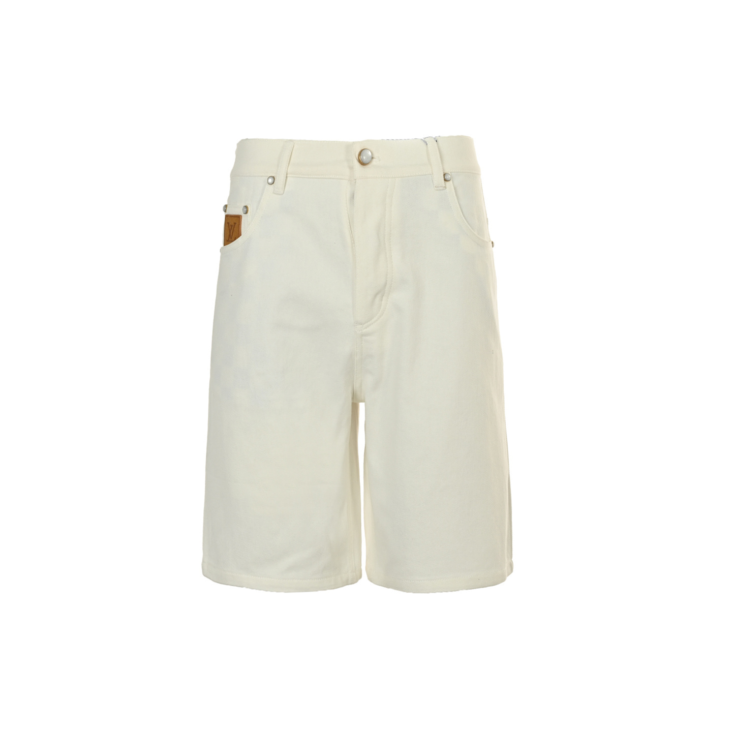 Louis Vuitton 25ss denim shorts with embroidered logo on the back pocket