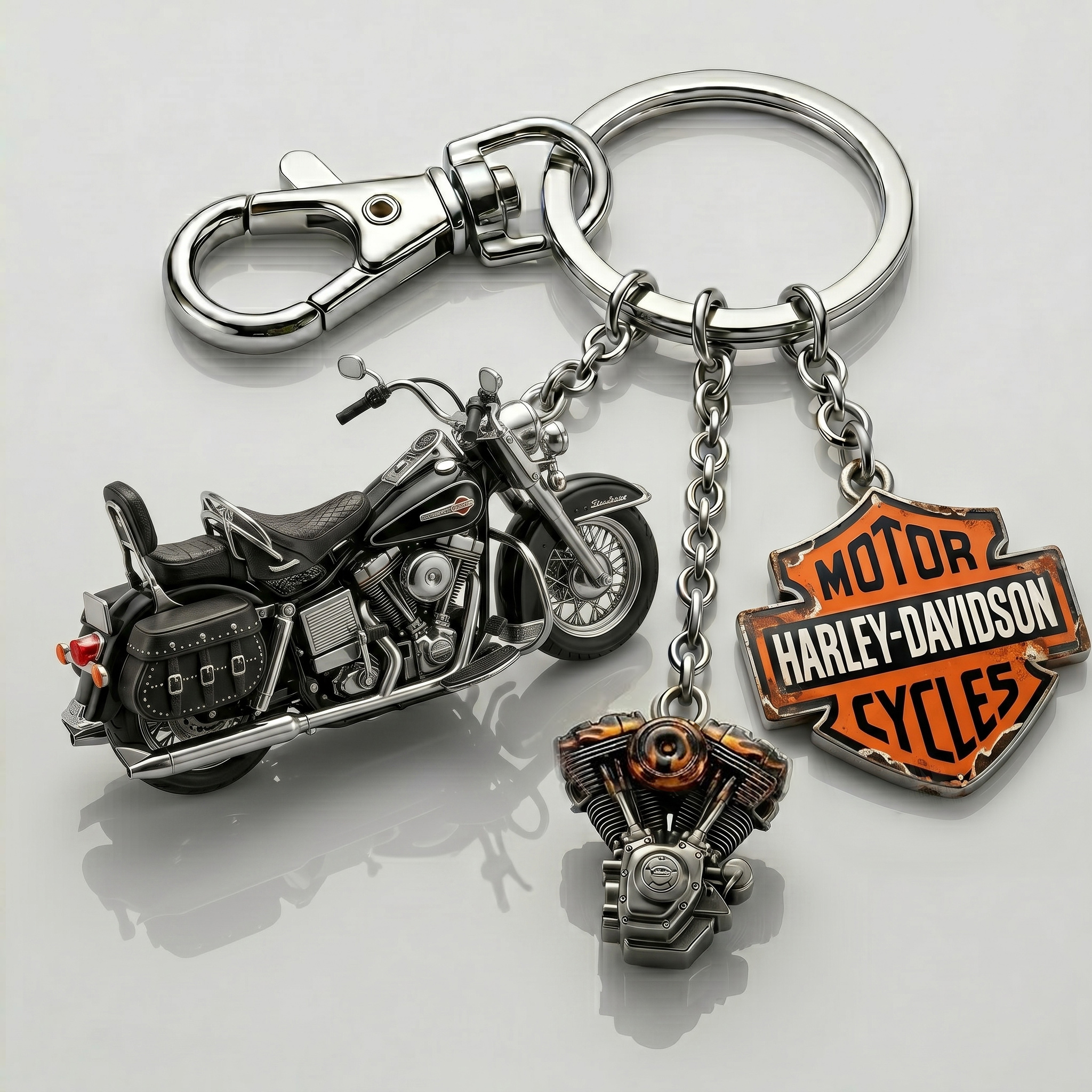 HARLEY-DAVIDSON 123rd Anniversary Limited Edition Keychain