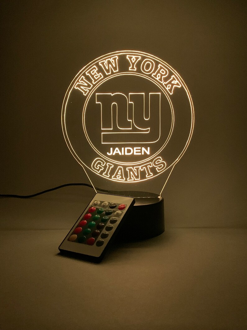 NEW YORK GIANTS 3D LAMP PERSONALIZED