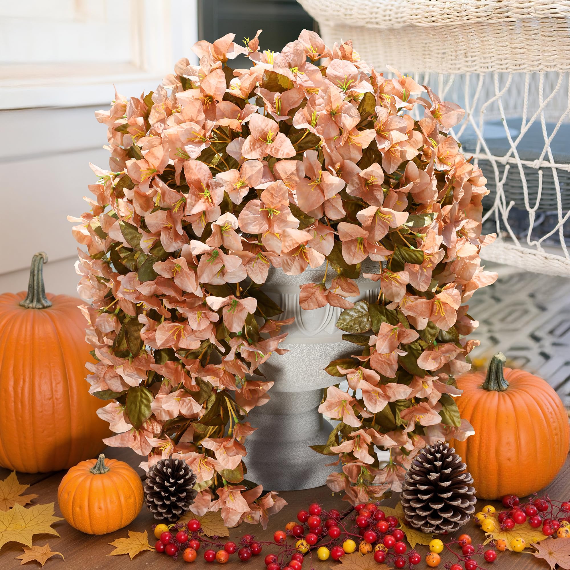 🔥ON SALE - 45% OFF🔥Realistic Faux Silk Bougainvillea Flowers, - UV resistant, Waterproof, Windproof