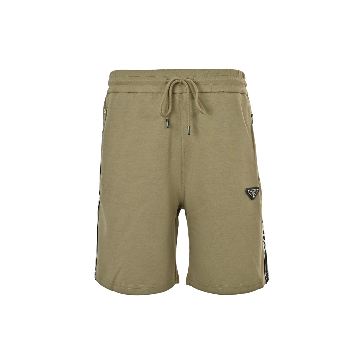 Prada 25ss logo webbing triangle shorts