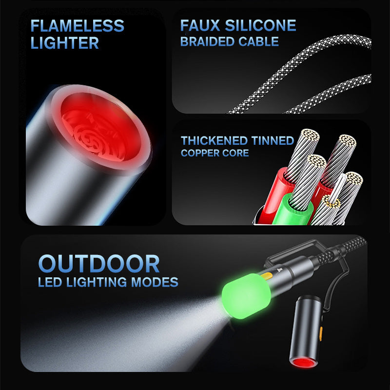 Multi-Function Braided Charging Cable