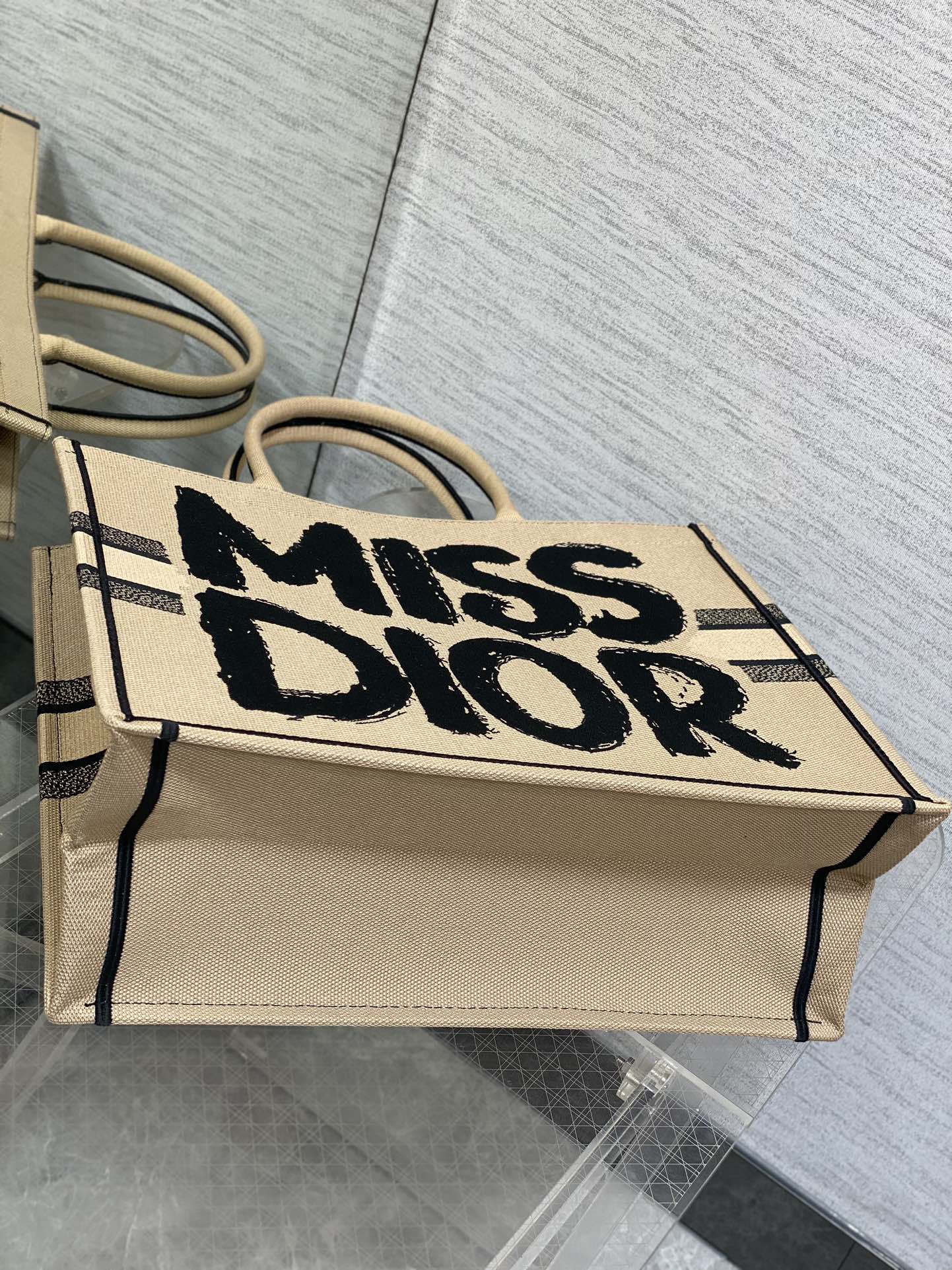 Dior Miss Embroidered Tote Shopping Bag