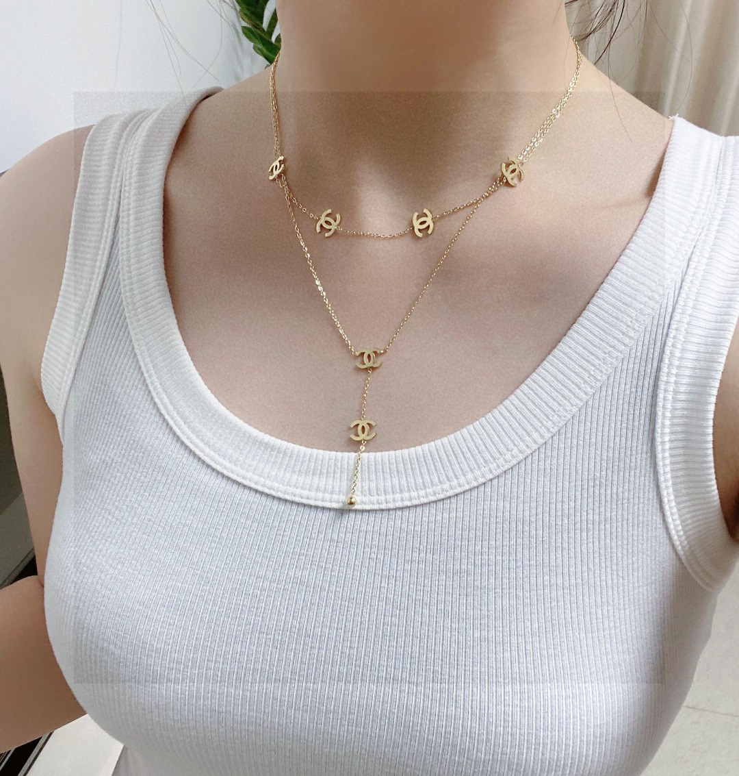 Chanel new double necklace