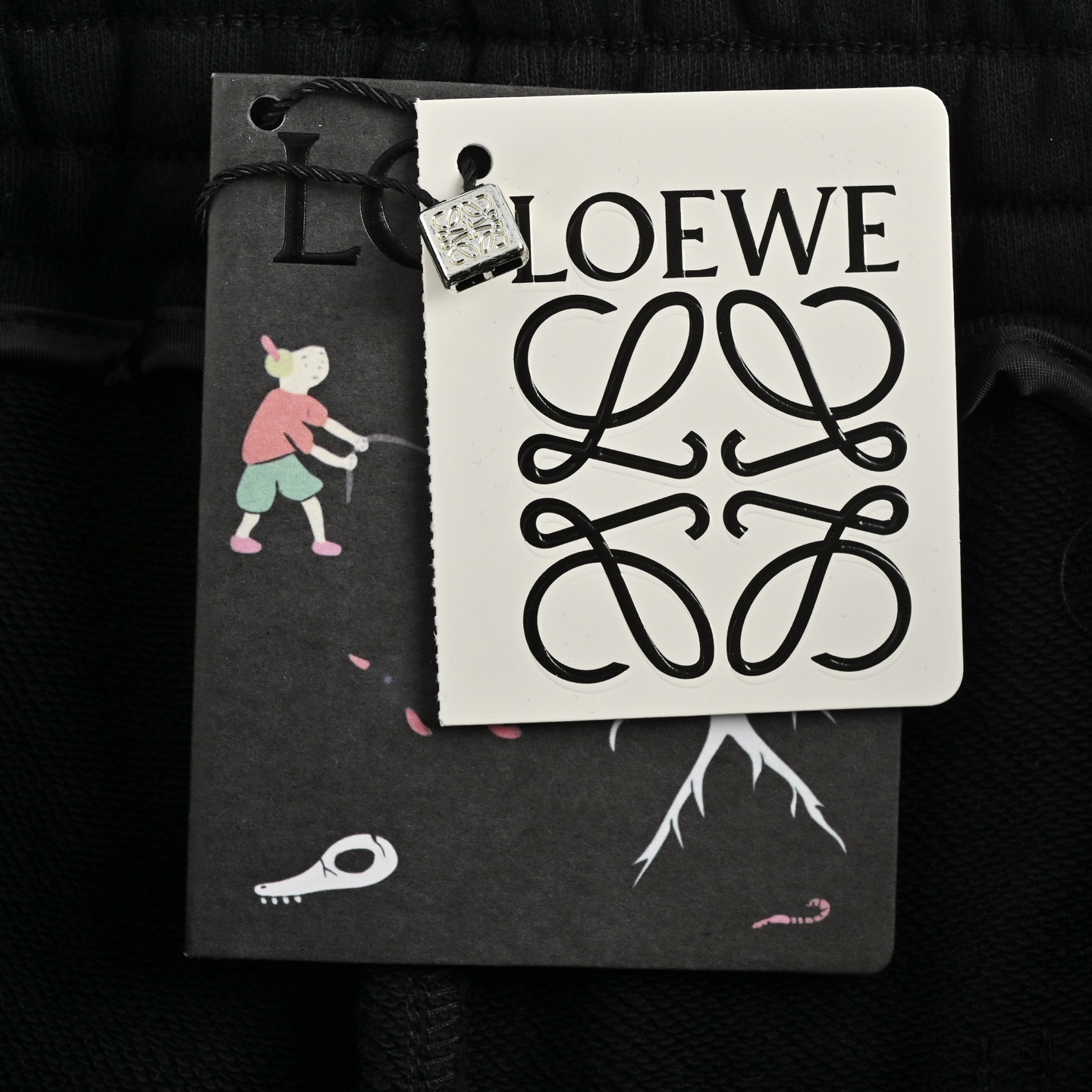 Loewe Colorblock Braided Ribbon Embroidered Shorts