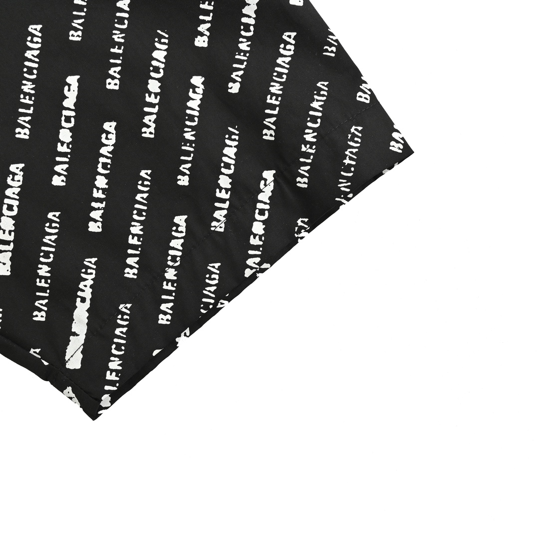 Balenciaga 24ss full-screen lettering short-sleeved shirt