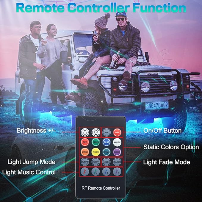 Car Chassis Flexible RGB Waterproof LED Strip Lights