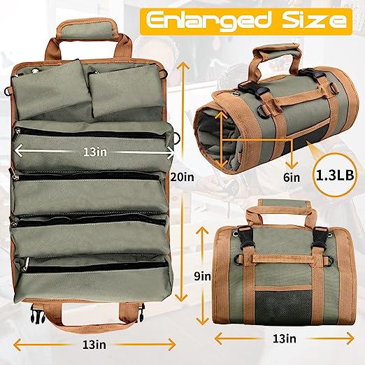(🔥Last Day Promotion-SAVE 50% OFF)🔨Tool Roll Bag Organizers🔥BUY 2 GET FREE SHIPPING