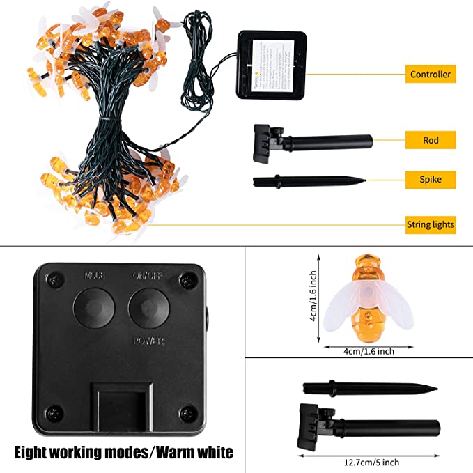 🔥Last Day Promotion-[SAVE 50% OFF]--2023 New Bee Solar Lights--BUY 2 GET FREE SHIPPING