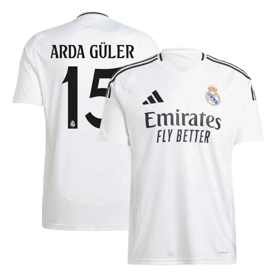 Arda Güler #15 Real Madrid home football shirt 2024/25
