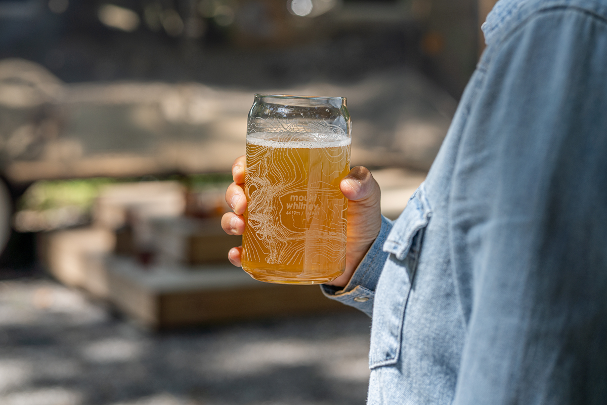 Topography Maps 16 oz Can Glass