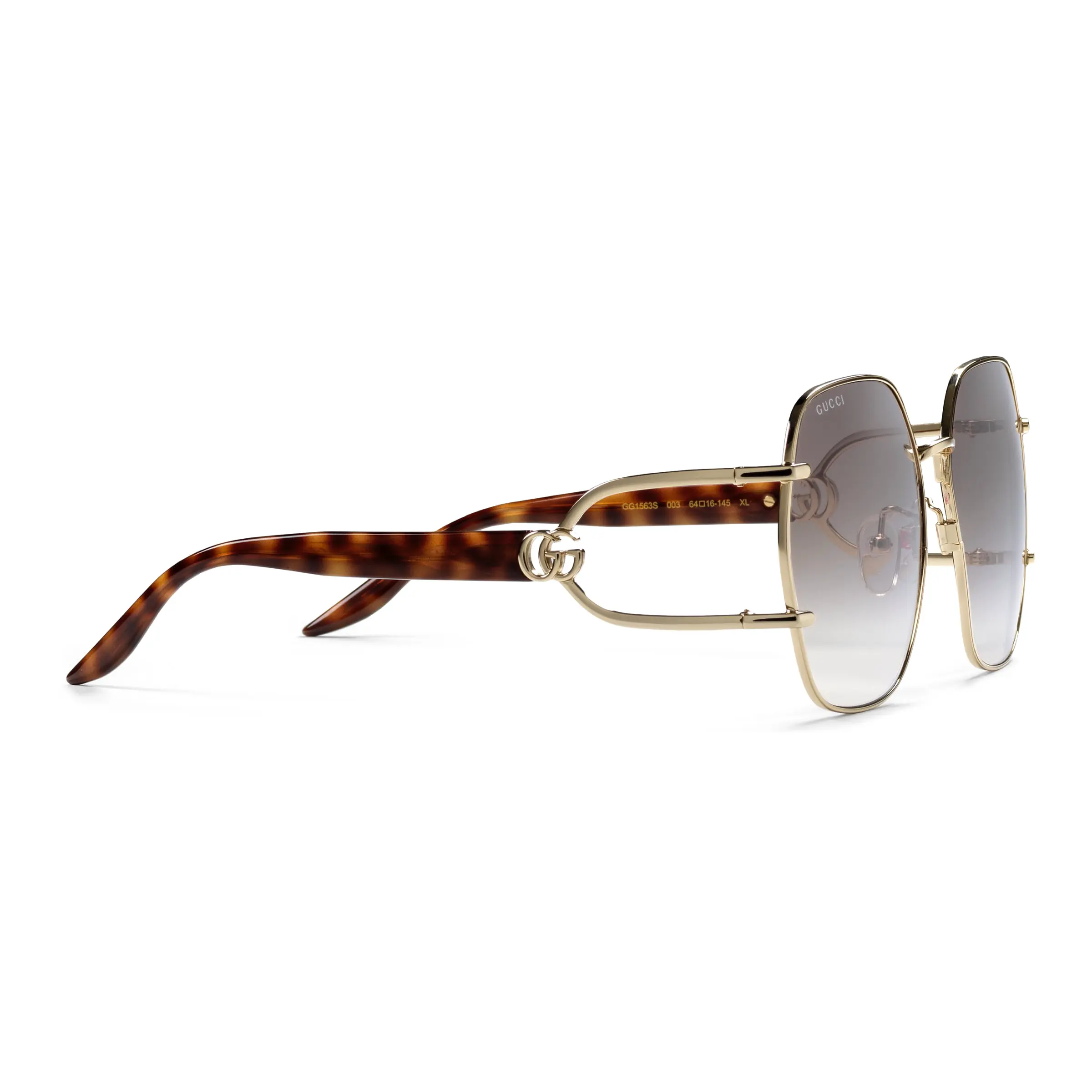 Gucci Geometric Frame Sunglasses